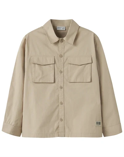 Name It - NKMKamo Overshirt - Sesame